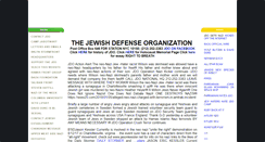 Desktop Screenshot of jewishdefenseorganization.net