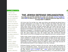 Tablet Screenshot of jewishdefenseorganization.net